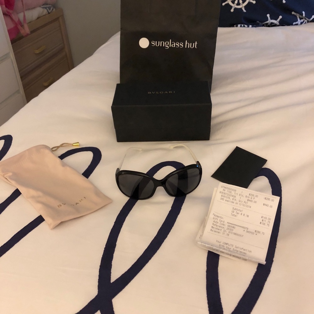 Bvlgari polarized sunglasses.
